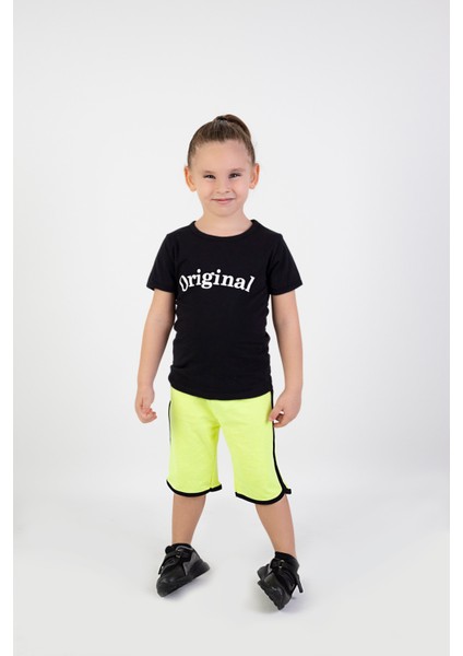 Erkek Çocuk Orijinal Baskılı Basic Kaprili Takım 5-9 Yaş