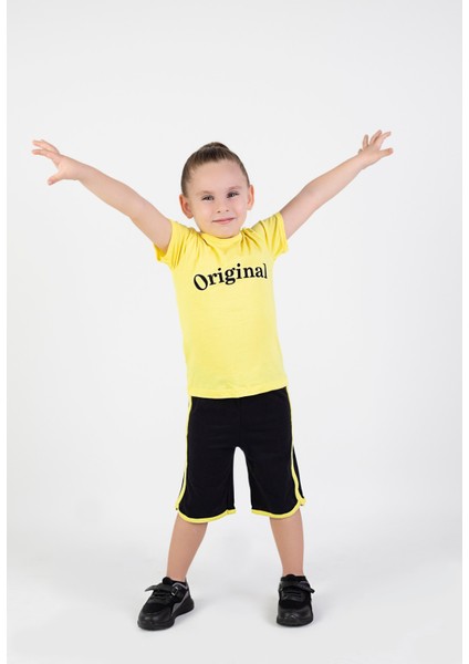 Erkek Çocuk Orijinal Baskılı Basic Kaprili Takım 5-9 Yaş fiyatları