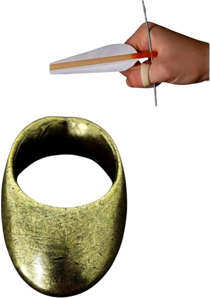 Metal Alaşım Zihgir Altın Renk – Başparmak Okçu Yüzüğü