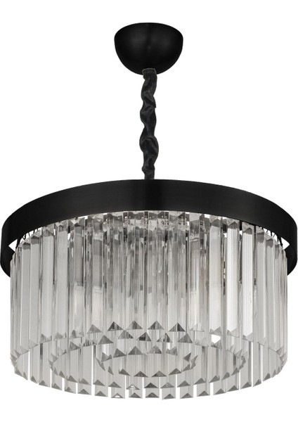 Desina 40'lık Kristal Taşlı Lüks Avize - (siyah) indirimleri