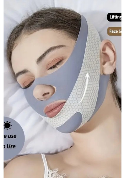 V-Line Yüz Maskesi – Ayarlanabilir Çene Toparlayıcı Bandaj | Çift Çene Azaltıcı, Gece Kullanımına Uygun, Yüz Kaldırma Bandı fırsatları