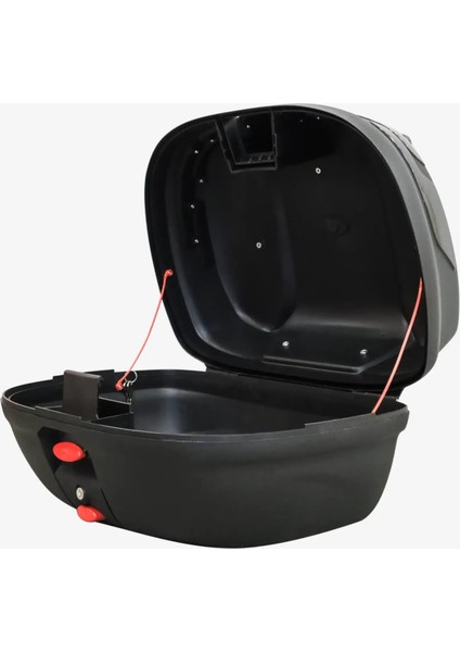 Motosiklet Arka Çanta 45 Litre Sırt Dayama ve Üst Tabla Full Set Black Edition fırsatları