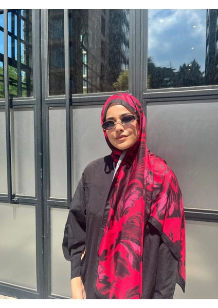 Esinti Vual Soft Pamuk Şal Fuşya Siyah Renk fırsatları