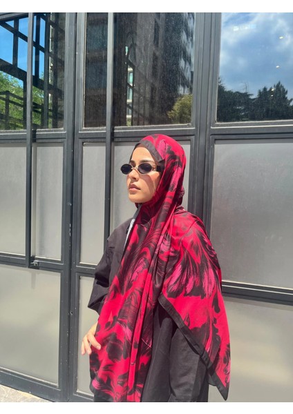 Esinti Vual Soft Pamuk Şal Fuşya Siyah Renk indirimleri