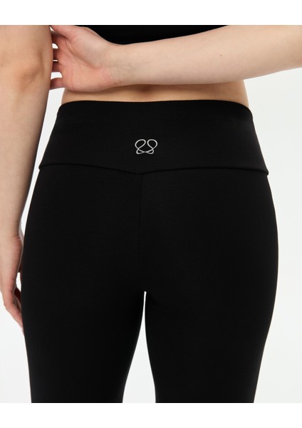Siyah Şortlu Yoga Pantolon Ince Dökümlü Yoga Pantolon fırsatları