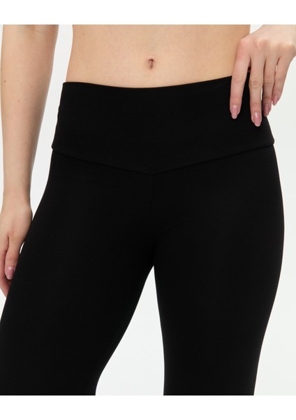 Siyah Şortlu Yoga Pantolon Ince Dökümlü Yoga Pantolon indirimleri