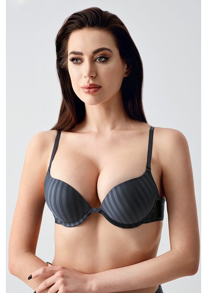 Kadın Çift Destekli B Cup Desenli Sütyen , 337036