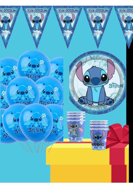 Lilo ve Stitch Doğum Günü Parti Seti 16 Kişilik