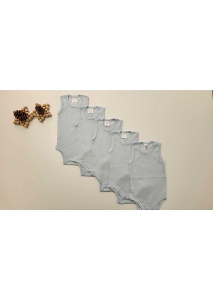%100 Pamuk 5'li Basic Bisiklet Yaka Çıtçıtlı Body Zıbın Atlet fiyatları