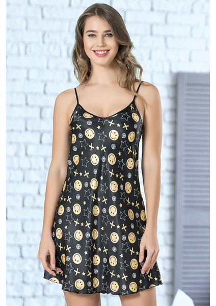 Saten Kadın Askılı Gecelik. , 160896