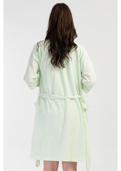 Pamuklu Kadın Kısa Kol Hamilegecelik+3/4kol Sabahlık Takım , 405363 fırsatları