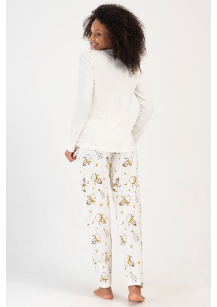 Pamuklu Kadın Uzun Kol Pijama Takım , 405335 fırsatları