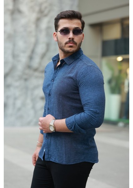 Erkek Pamuklu Keten Gömlek fiyatları