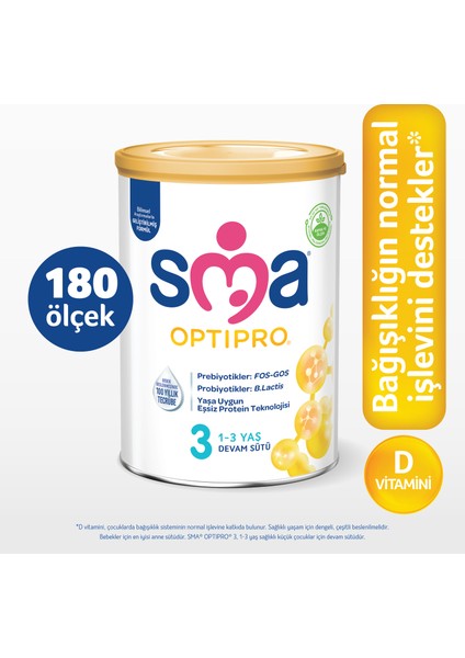Optipro Probiyotikli 3 800 gr 1-3 Yaş Devam Sütü fırsatları