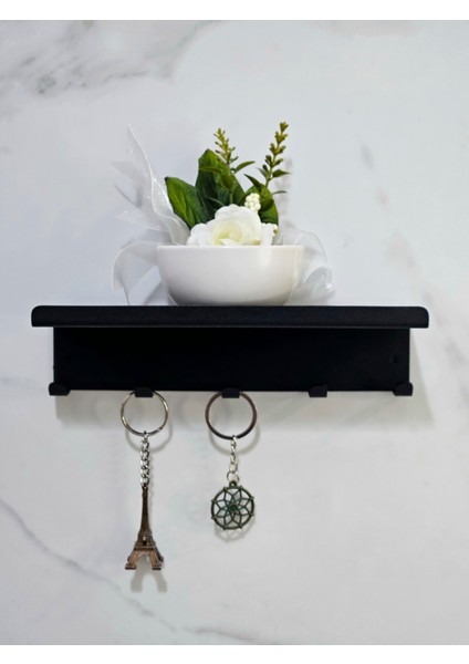Metal Dekoratif Raflı Anahtarlık Çok Amaçlı Minimalist ve Şık Askılık modelleri