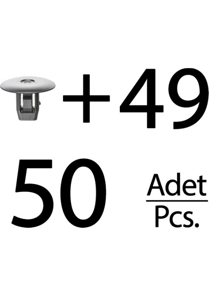 Honda Civis, Odyssey için 50'li Davlumbaz Klipsi