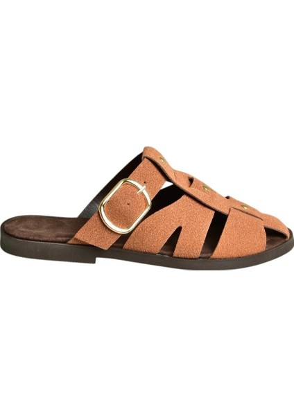 U458334202 Taba Süet Önü Kapalı Kadın Terlik fırsatları