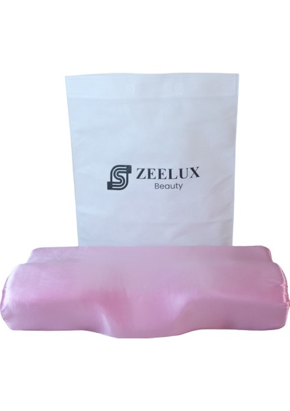 Güzellik Yastığı – 2'si 1 Arada Ortopedik Visco Hafızalı Köpük VE%100 Saf Dut Ipek Ergonomik Yaşlanma ve Tasarım, Cilt ve Saç Koruyucu, Lüks ve Cilt Dostu Yastık (Pembe) modelleri