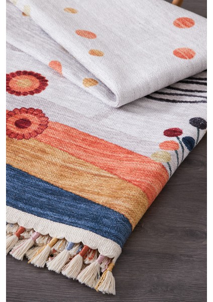 Lavin Yıkanabilir Punch Kırlent ile Uyumlu Salon Mutfak Balkon Dokuma Tabanlı Kilim modelleri