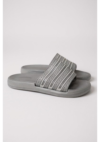 Alb 10230 Şeritli Model Günlük Erkek Plaj Havuz Bahçe Yazlık Sokak Terliği