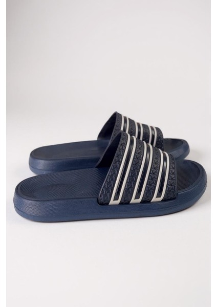 Alb 10230 Şeritli Model Günlük Erkek Plaj Havuz Bahçe Yazlık Sokak Terliği