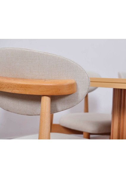 Bohem Sandalye Gürgen Çıtalı Iskandinav Masa 105 cm 4sandalye fırsatları