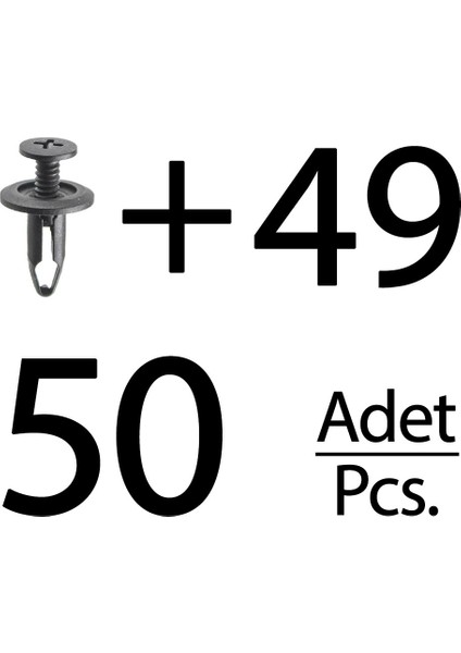 Ford Fiesta, Focus için 50 Adet Panjur Klips