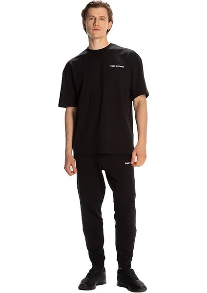 Authentic Dan Erkek Siyah Regular Fit Tişört