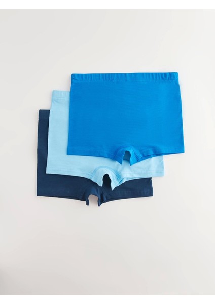 Lcw Kids Lacivert Basic Pamuklu Erkek Çocuk Boxer 3'lü fiyatları