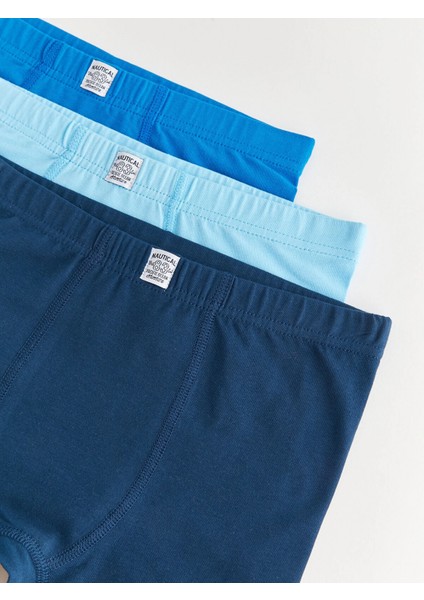 Lcw Kids Lacivert Basic Pamuklu Erkek Çocuk Boxer 3'lü modelleri