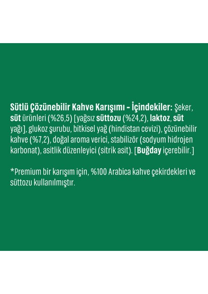 Vanilla Latte Premium Kahve Karışımı 21.5g indirimleri