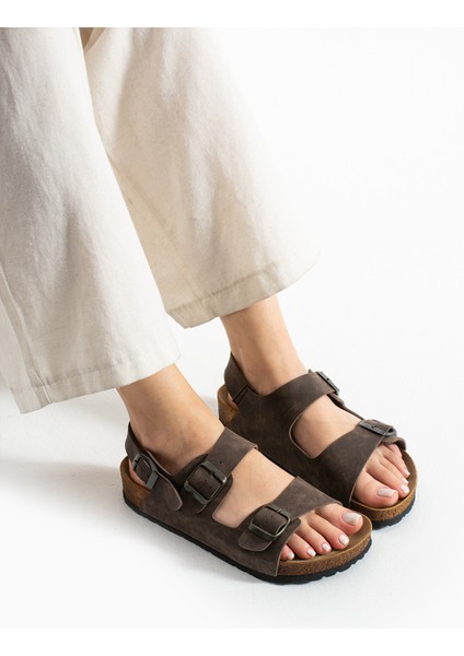 Çift Tokalı Mikanos Sandalet