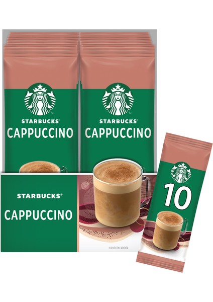 Cappuccino Premium Kahve Karışımı 3 x 10'lu Paket (10X18gr) fiyatları