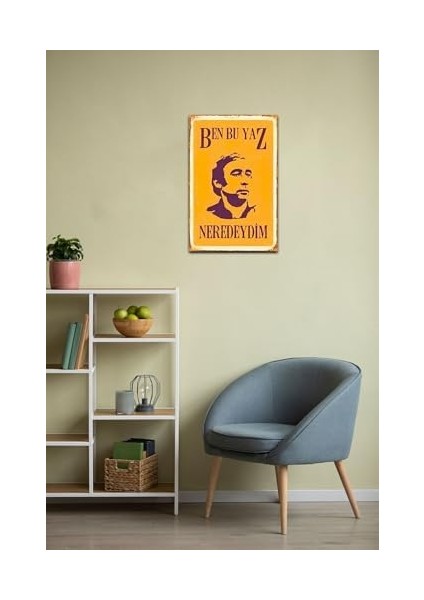 Kuşe Kağıt Duvar Posteri Ben Bu Yaz Neredeydim Şener Şen Retro Vintage DRTR0010 fiyatları