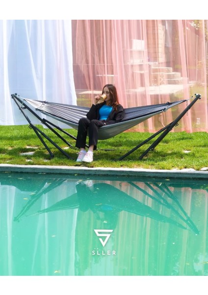 Katlanır Taşınabilir Dış ve İç Mekan Çantalı Hamak