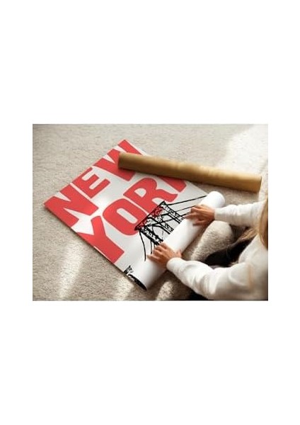 Tanıtım Newyork Çerçevesiz Poster, Modern Dekoratif Çerçevesiz Poster, Tablo, Newyork-1, 50 x 70 fiyatları