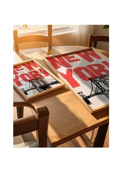 Tanıtım Newyork Çerçevesiz Poster, Modern Dekoratif Çerçevesiz Poster, Tablo, Newyork-1, 50 x 70 modelleri