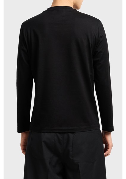 Jakarlı Logo Baskılı Pamuklu Regular Fit Bisiklet Yaka Sweat Erkek Sweat 8N1TD7 1jgyz 0022 modelleri