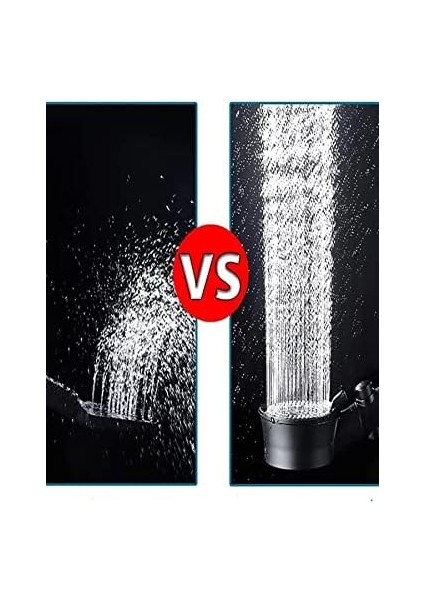 Siyah Turbo Fan Su Tasarruflu Yüksek Basınçlı Duş Başlığı fiyatları