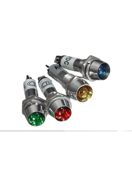 Çin N761L-LED24V-YŞ ,YEŞIL-24V Metal M8 LED Lamba