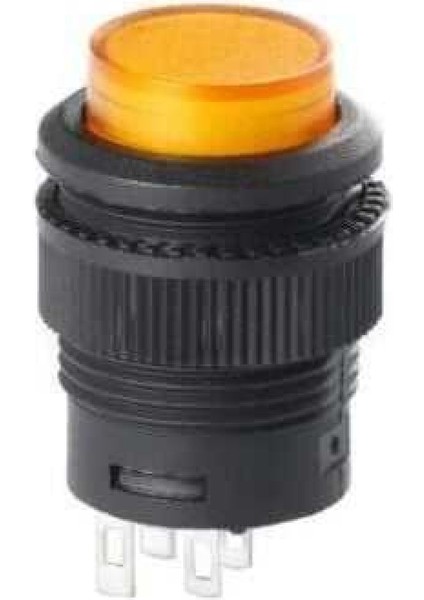 Çin RL16-503BY-SR ,KONTAK-1A Sarı Yaylı M16 Buton