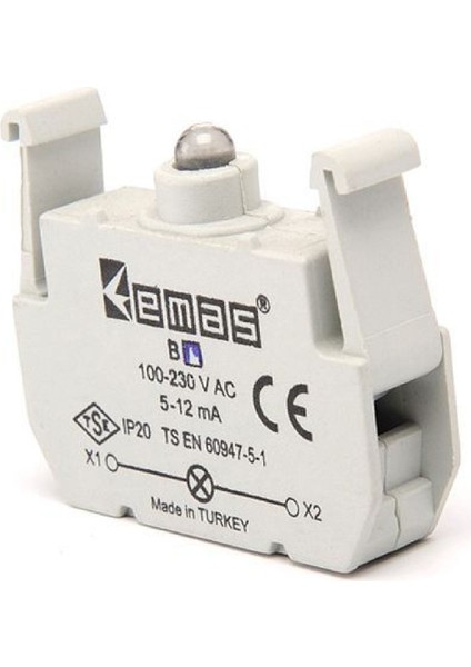 By ,YEŞIL-220VAC Buton Lamba