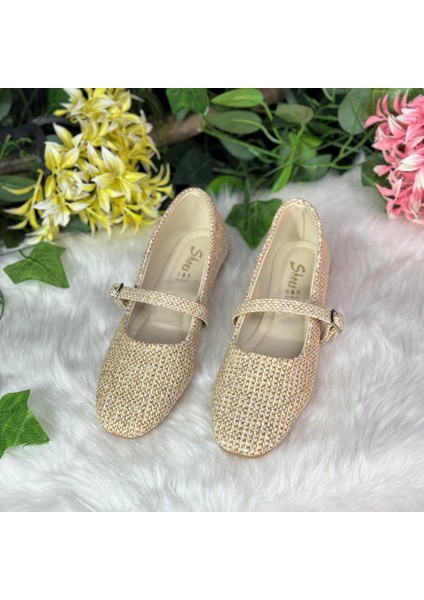 Hasır Dokulu Babet Ayakkabı M1020 modelleri