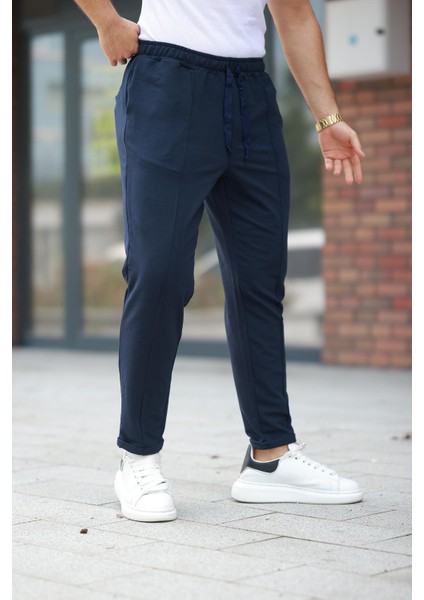 Lacivert Çımalı Bel Lastikli Modern Fit Erkek Jogger PANTOLON-2527 fiyatları