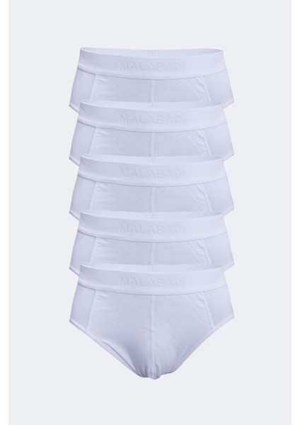 Erkek Beyaz 5 Li Paket Macro Modal Slip Külot 052 5M052