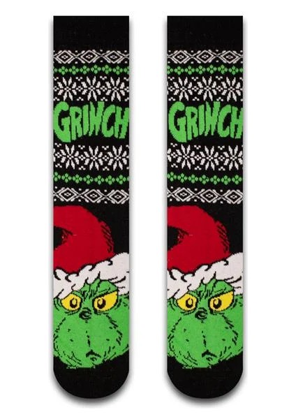 Grınch Noel Renkli Unisex Çorap