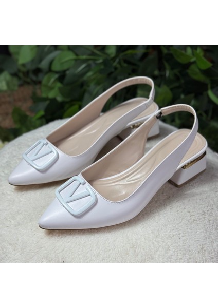 V Logo Tokalı Topuklu M1069 modelleri