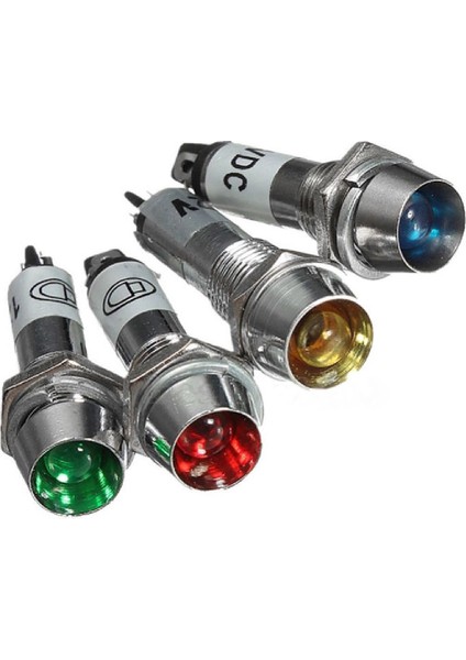 Çin N761L-LED220V-YŞ ,YEŞIL-220V Metal M8 LED Lamba