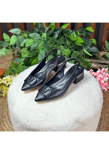 V Logo Tokalı Topuklu M1068