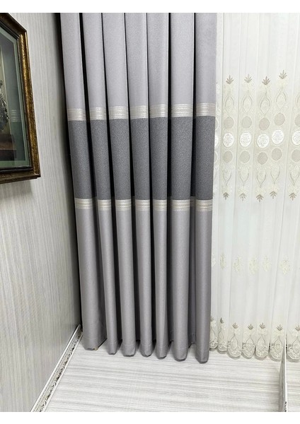 Nivemeshome Manavgat Gri FT632113 V-5401 1/3 Sık Pileli Fon Perde Apm indirimleri